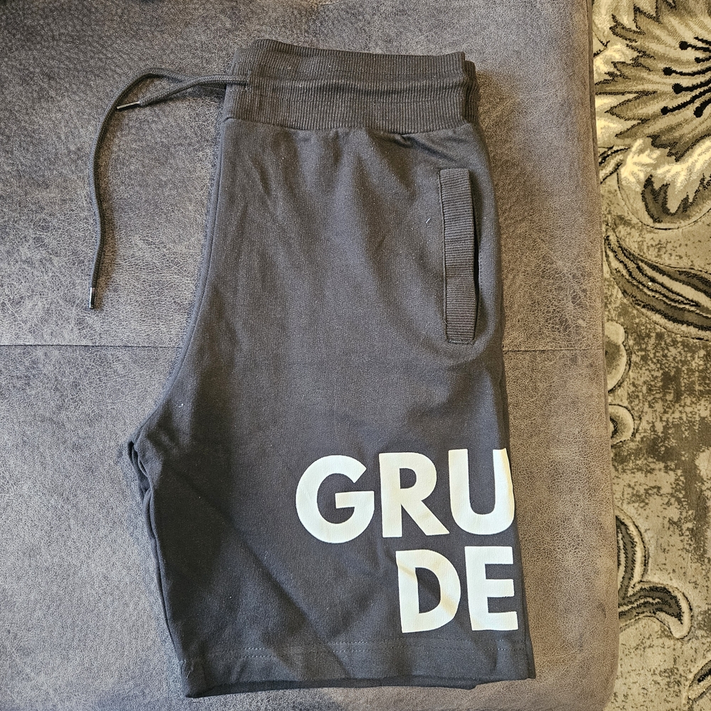 Grustle DEPT. Men's Black Shirt & Shorts Set